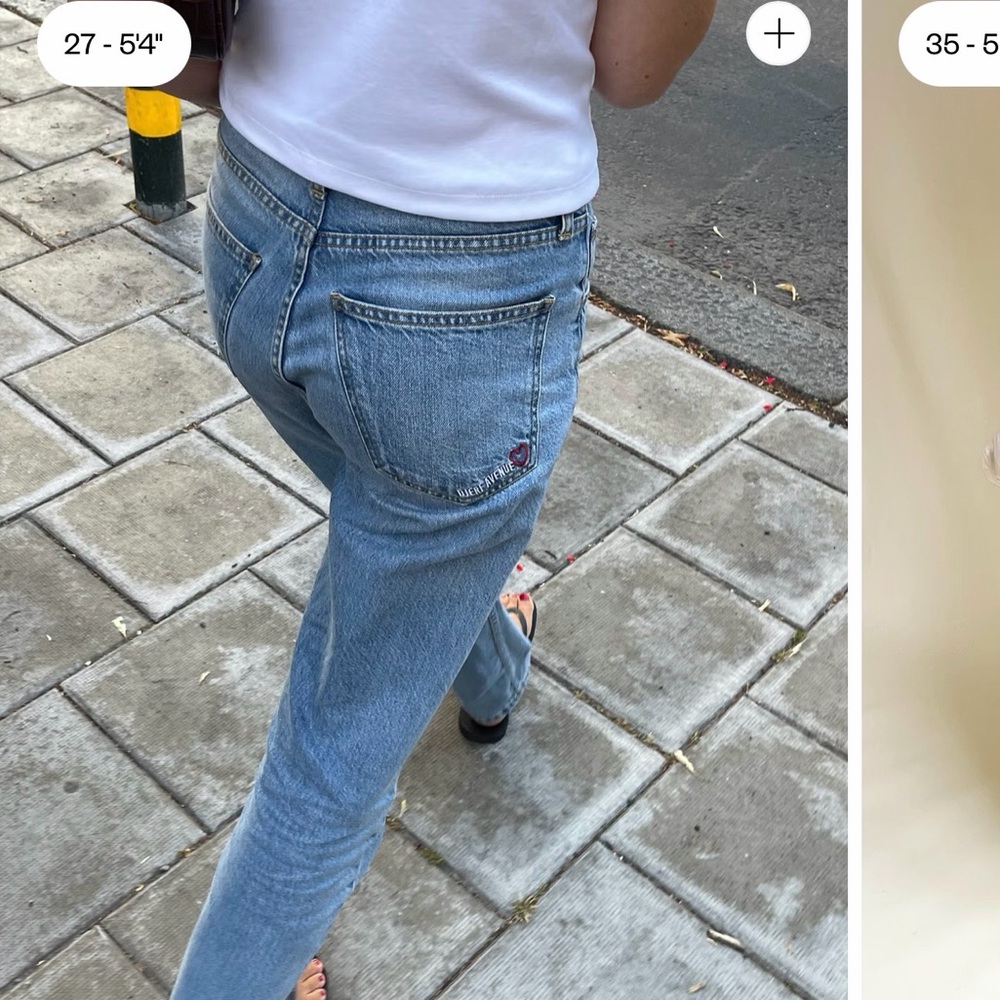 Djerf Avenue Relaxed Blue Jeans